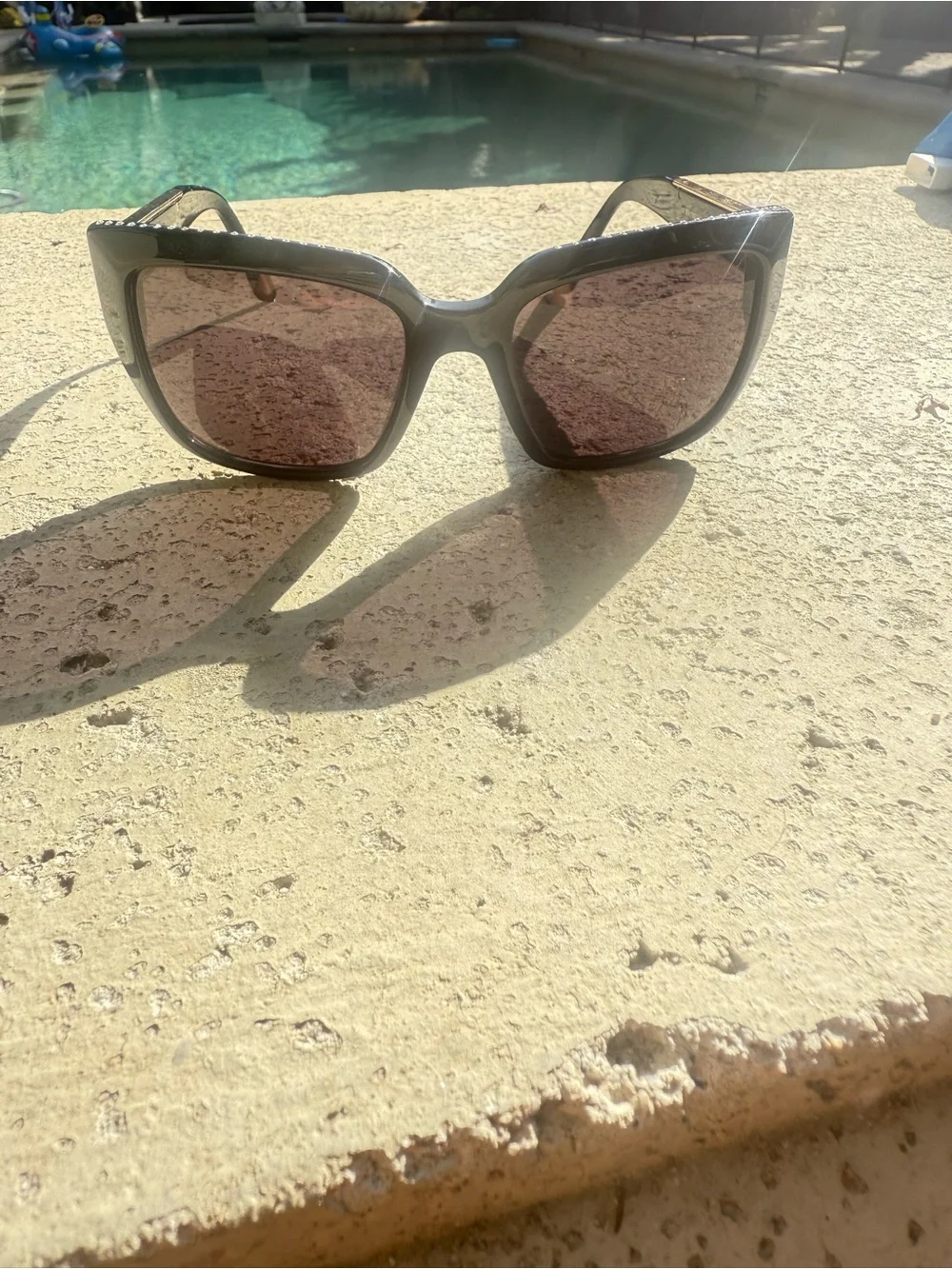 Authentic Chopard  Black and Gold Sunglasses